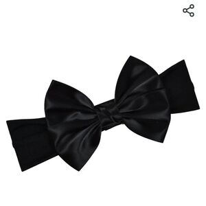 Satin Baby Bow Headband 0-6 Months